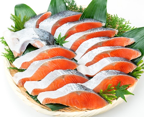 【2セット】天然紅鮭の切り身 800g