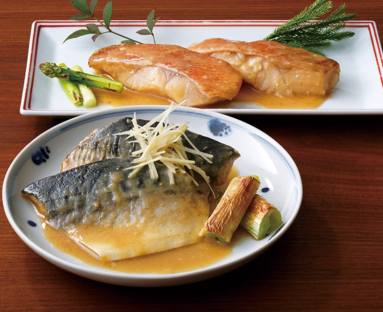 さばと赤魚の味噌煮(骨取り)