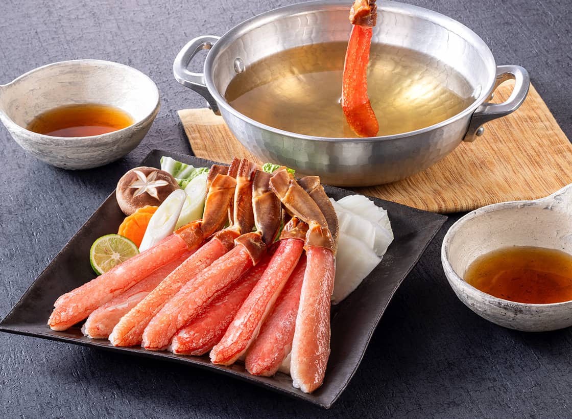 虎ノ門市場の2026年おせち｜生ズワイガニ棒ポーション1kg（お刺身・しゃぶしゃぶ用）