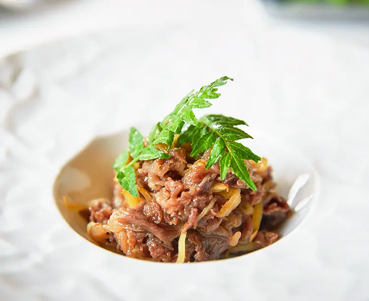 あらびきハンバーグ＆しぐれ煮セット