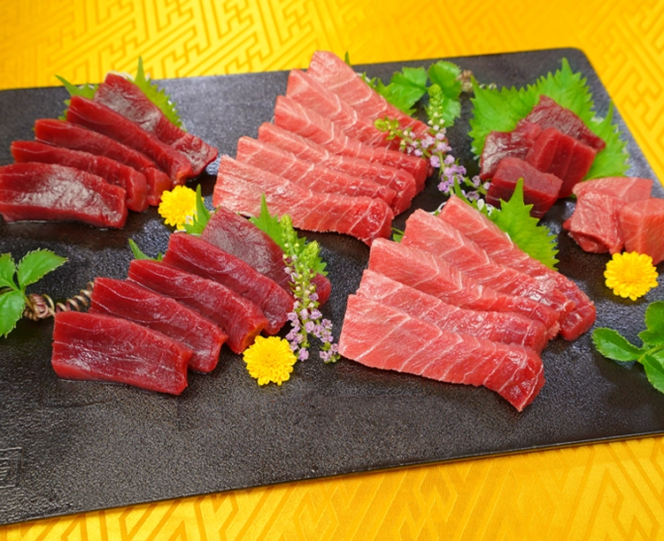 天然本まぐろの「中トロ」「赤身」サクセット