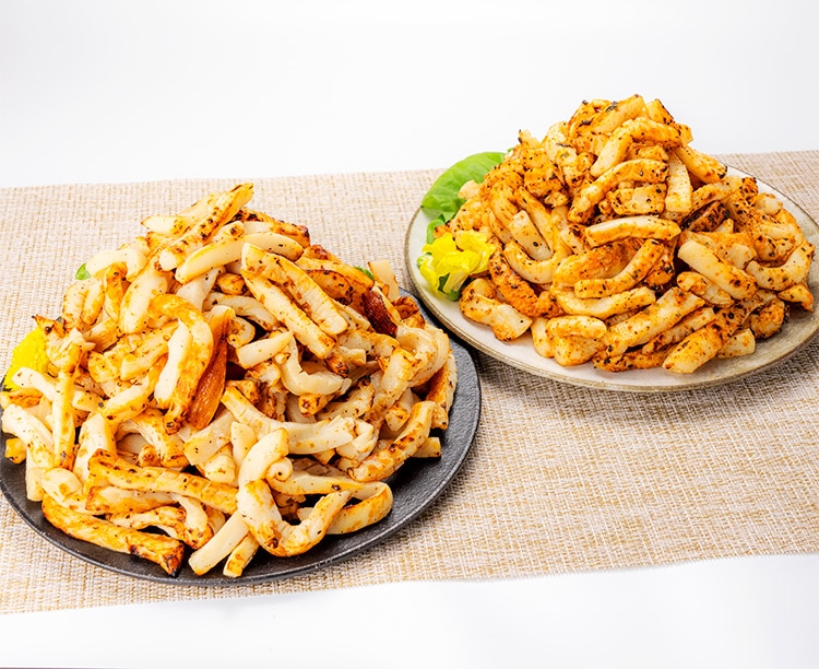 イカの「特製醤油焼き」と「ピリ辛七味焼き」のセット