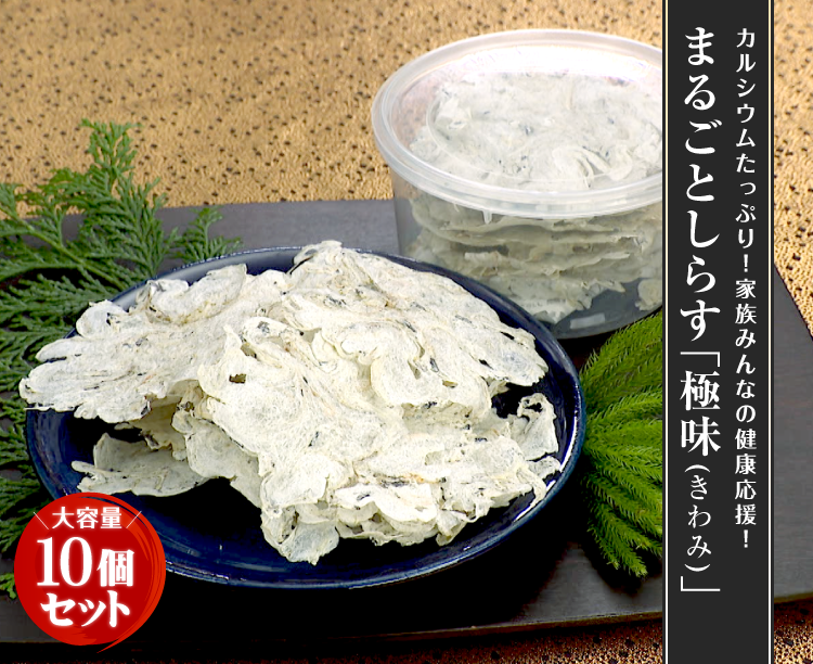 【大容量！10個セット】まるごとしらす「極味（きわみ）」